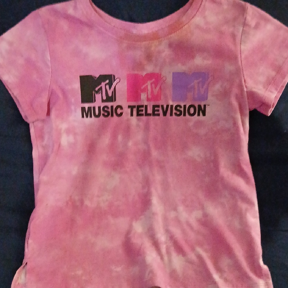 MTV Pink Tie-Dye T-Shirt